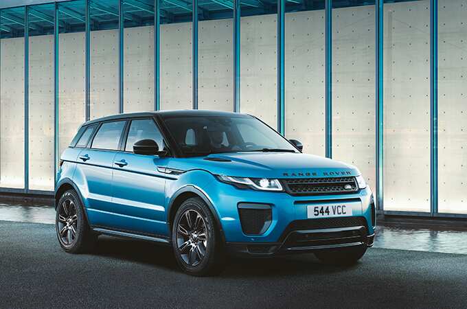 Range Rover Evoque Landmark Edition with optional features, global specifications.