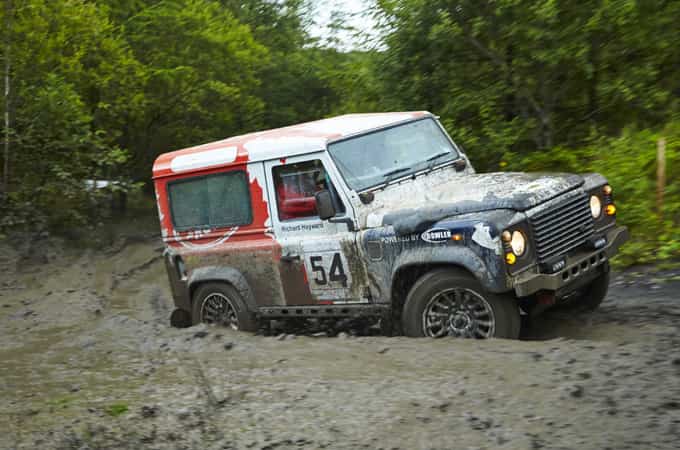 Land Rover Defender challenge Welsh Hill