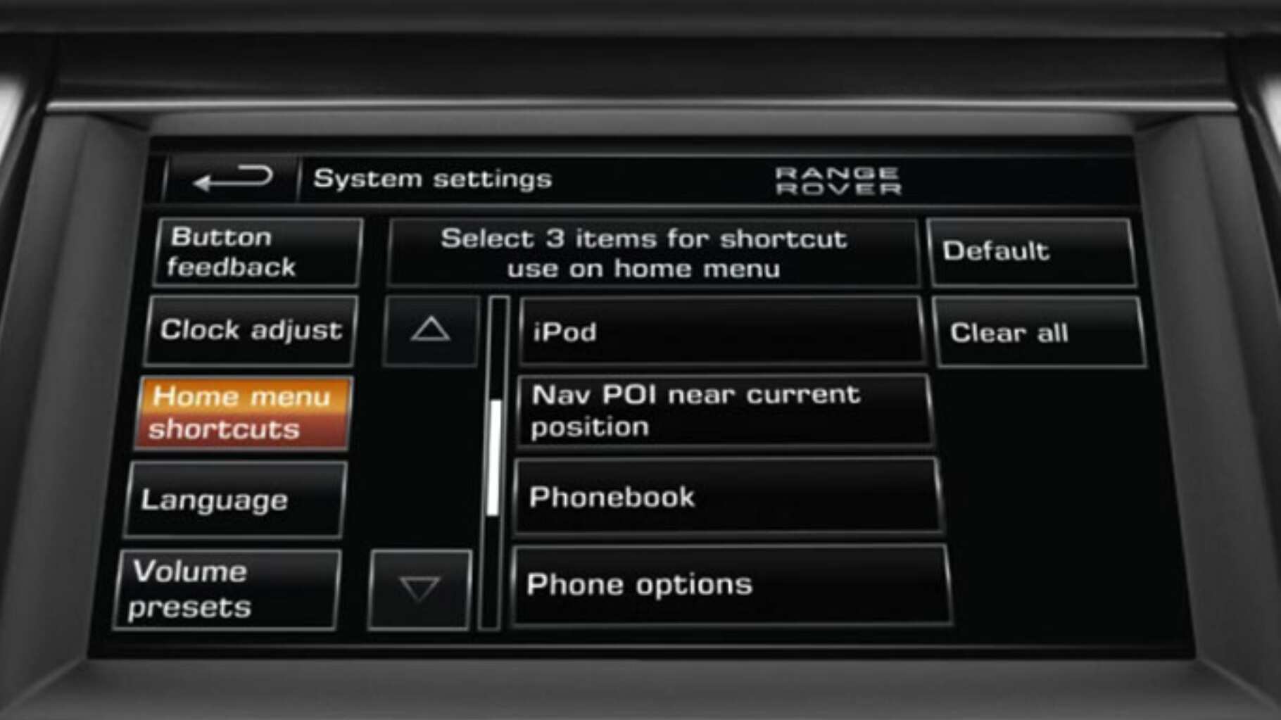 Touchscreen Shortcuts (2012 - 2014)