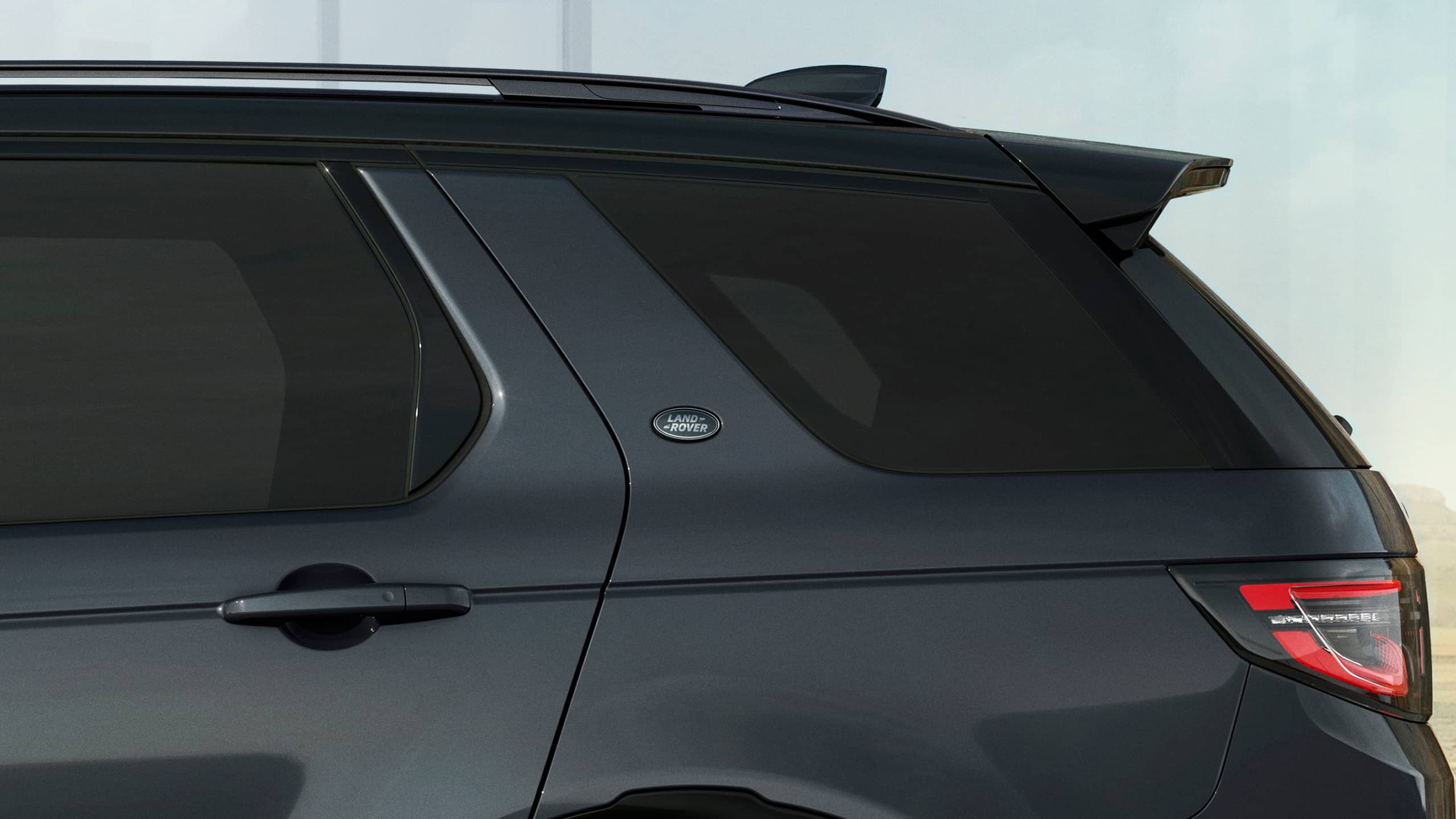 Discovery sports rising waistline, and distinctive rear roof pillar.